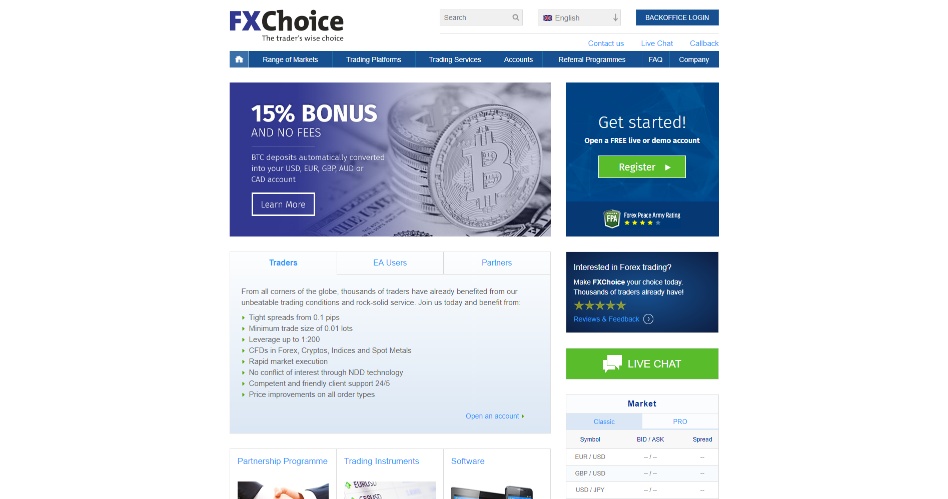 FXChoice Review, Trade Fees , APP to buy crypto price , charts-FXChoice Exchange - WikiBit