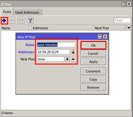 Regarding the IP Pool Mikrotik ~ PT. Network Data Sistem