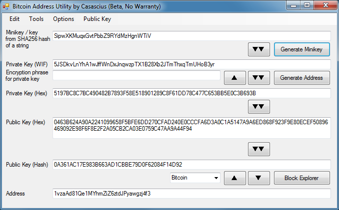 BTC PrivateKey and Address Generator GUI - File Exchange - MATLAB Central