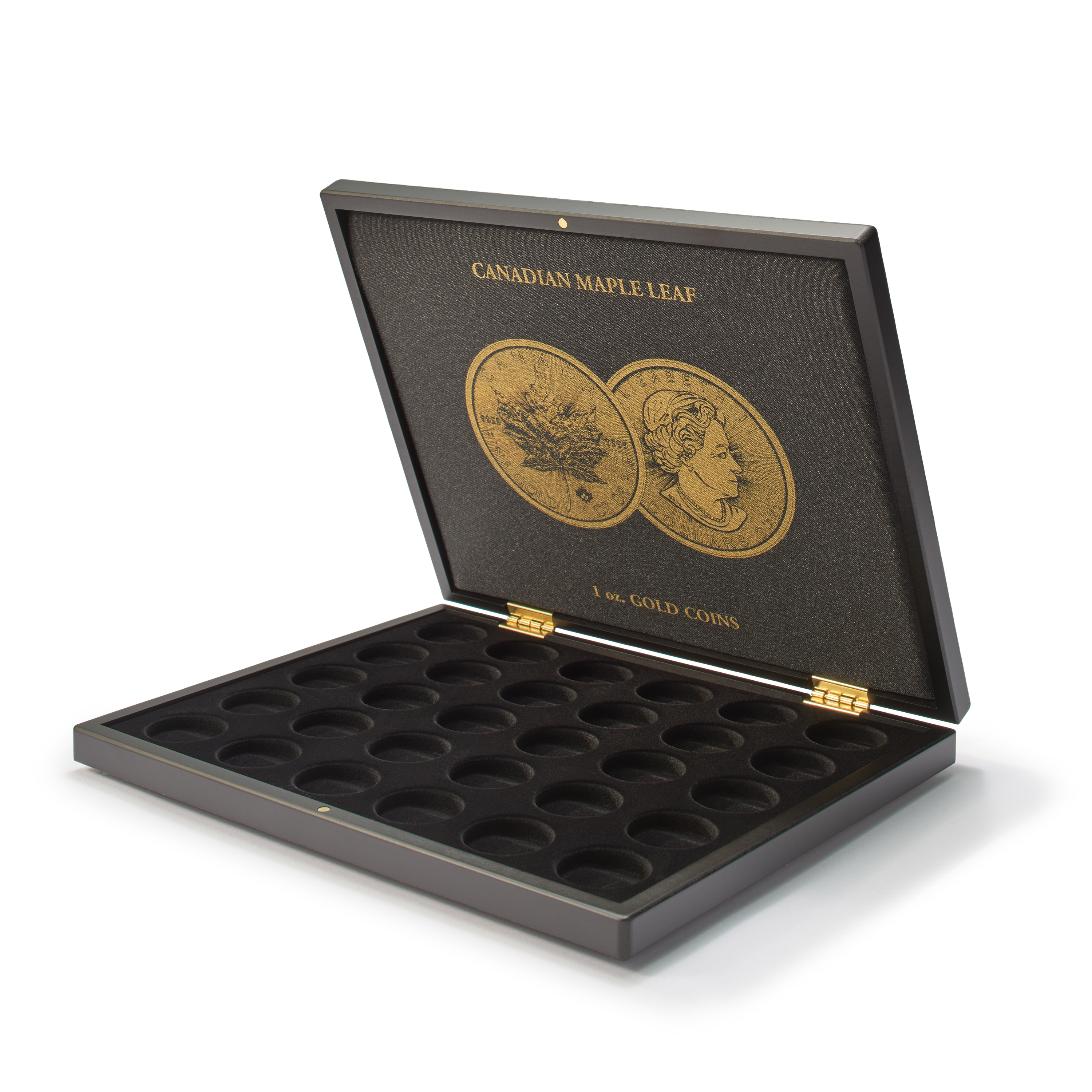 - Royal Mint Deluxe Wooden £ Gold 1oz Coin Box Only