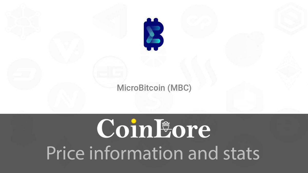 MicroBitcoin price today, MBC to USD live price, marketcap and chart | CoinMarketCap