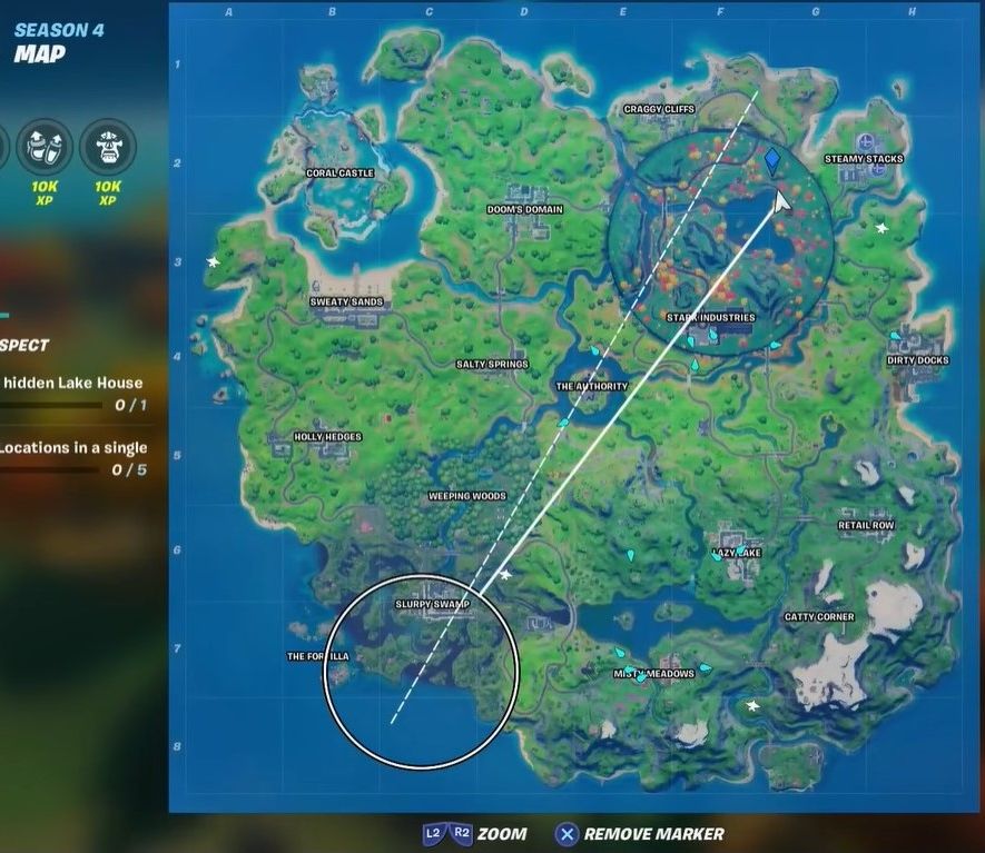 Where To Find All Fortnite Season 4 Week 2 XP Coins