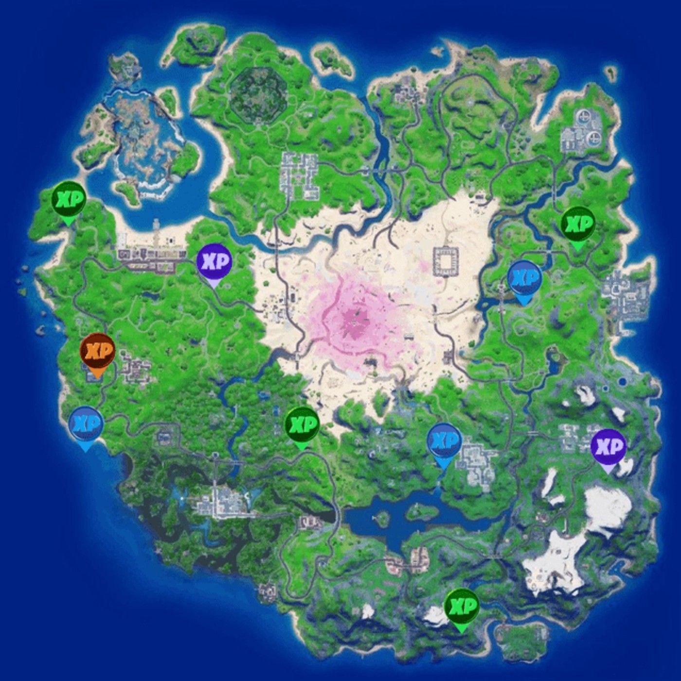 Gold XP Coins Fortnite Locations - Week 6 Season 3