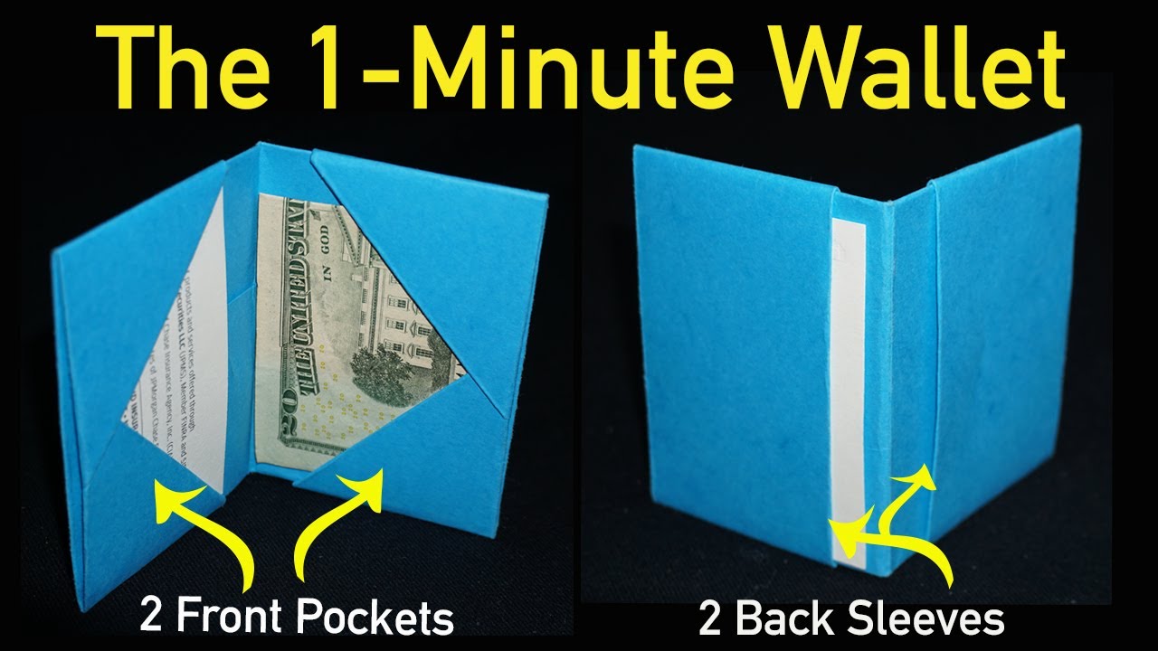 Paper Origami Wallet Instructions - Instructables