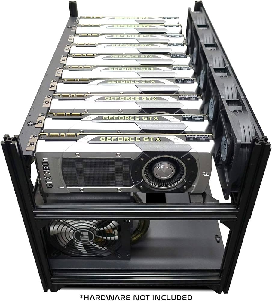 Pi+® (PiPlus®) GPU Steel Mining Rig Frame