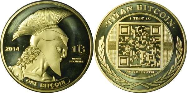 Casascius, Titan physical bitcoins give numismatic identity