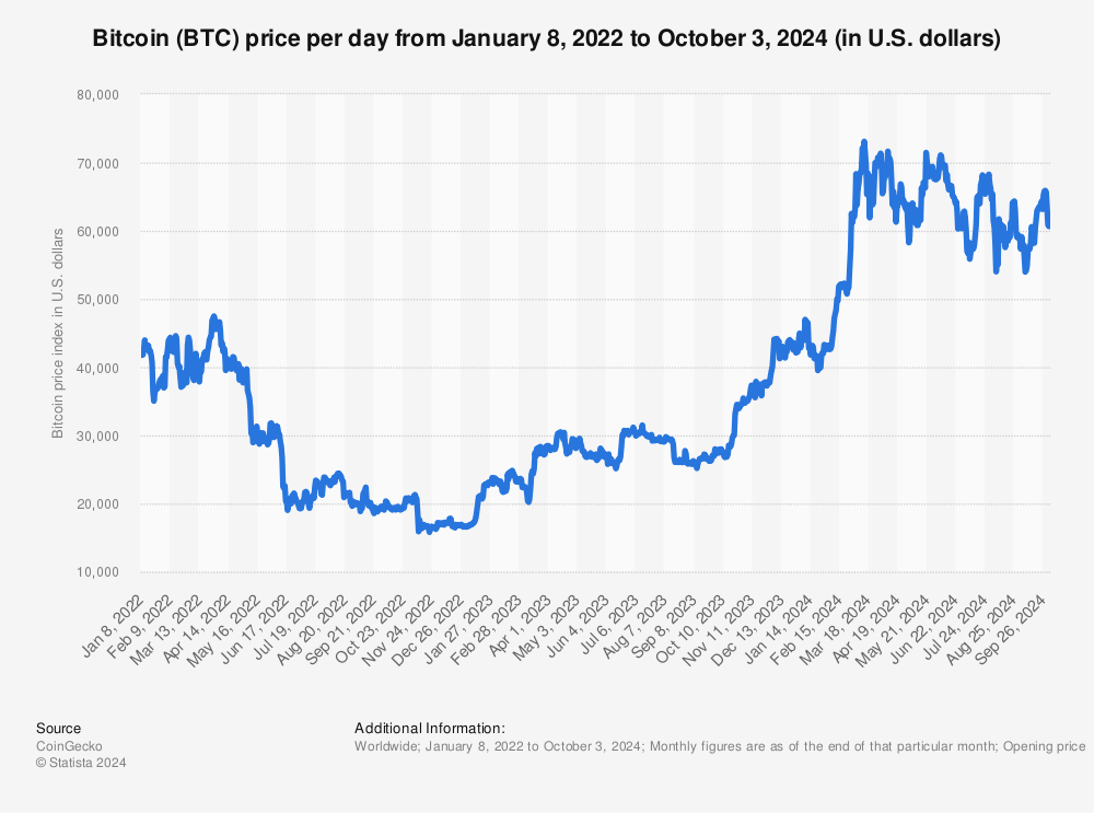 Bitcoin Price January 1st | StatMuse Money