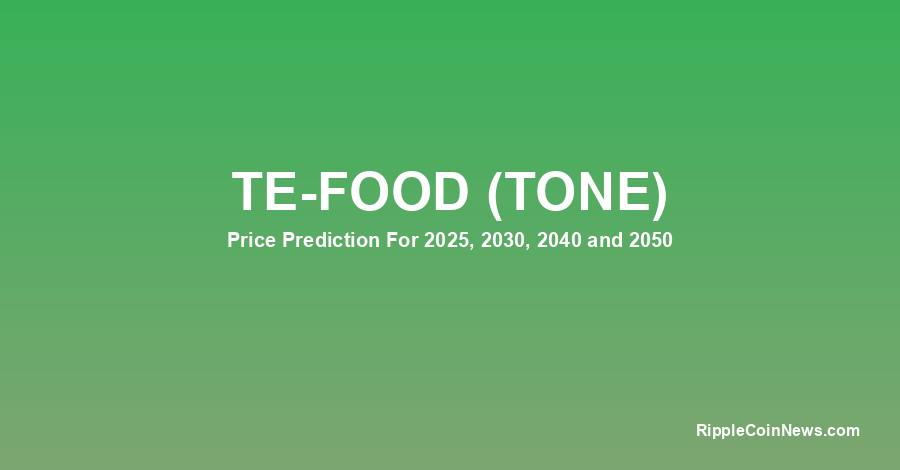 TE-FOOD price now, Live TONE price, marketcap, chart, and info | CoinCarp