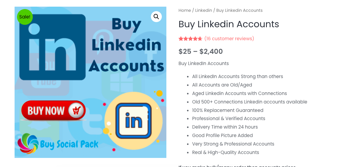 3 Best sites to Buy Linkedin Accounts in (Phone Verified)