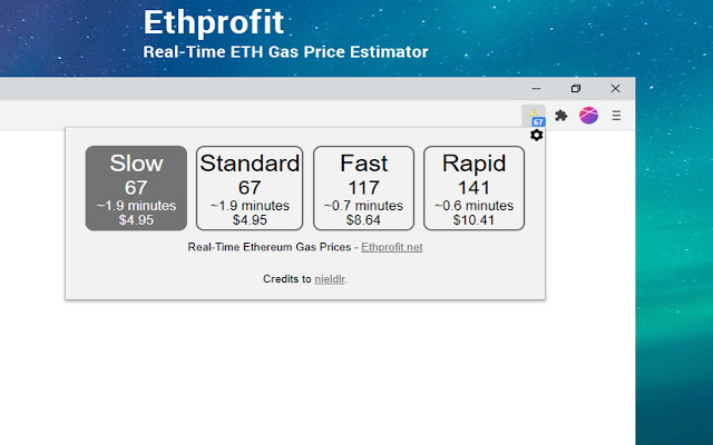 Ethereum Gas Estimator