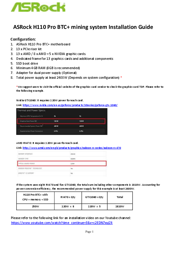 Asrock H Pro BTC+ Manuals | ManualsLib