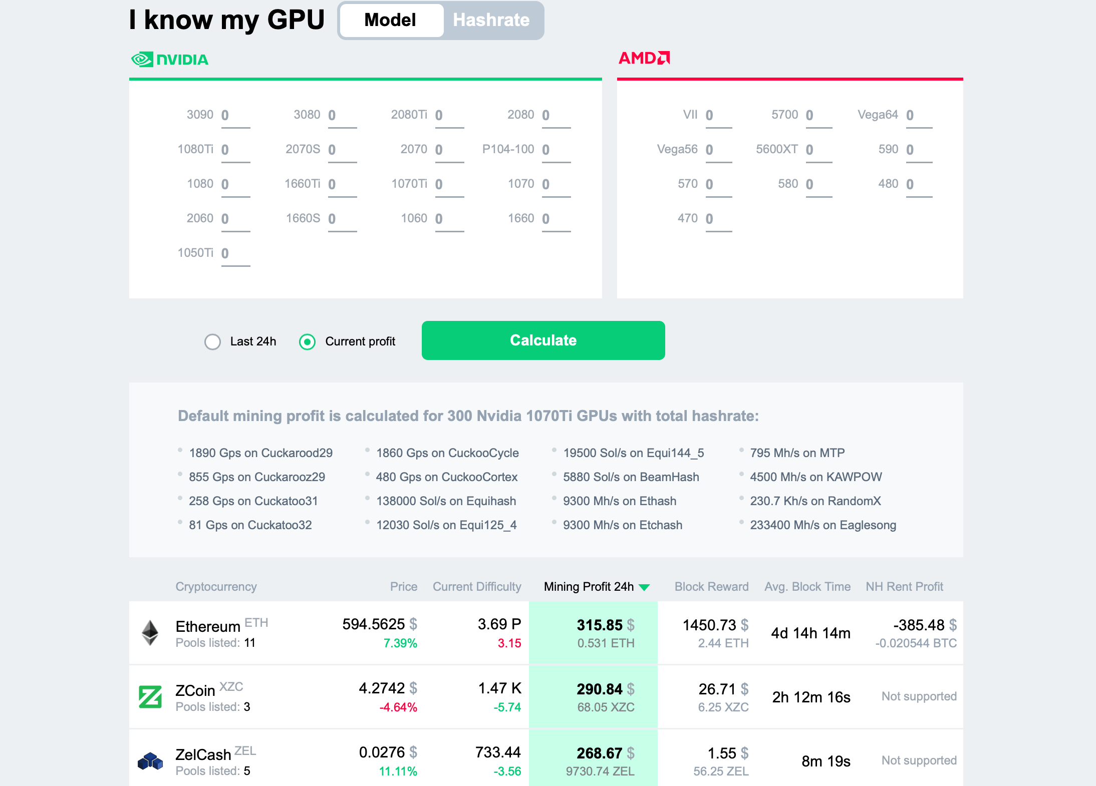 Mining Profit Calculator - PoolBay