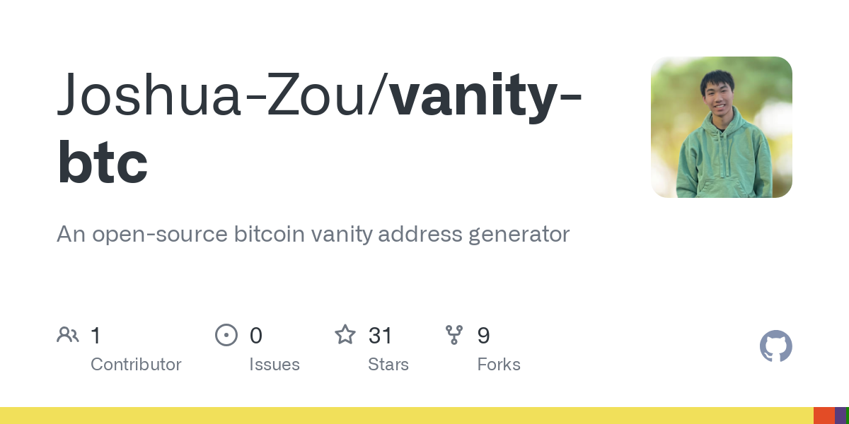 Bitcoin Vanity Address Generator