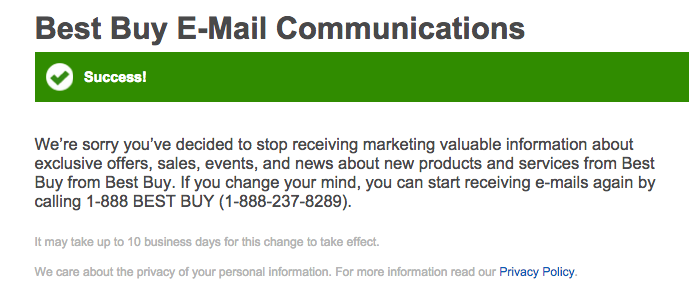 How to unsubscribe from Best Buy emails completely – Nambanation