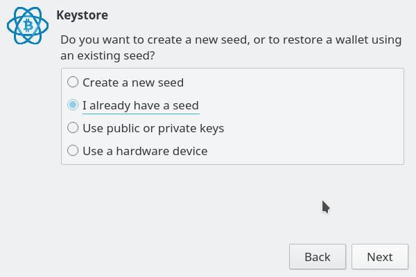 Restoring your standard wallet from seed – Bitcoin Electrum