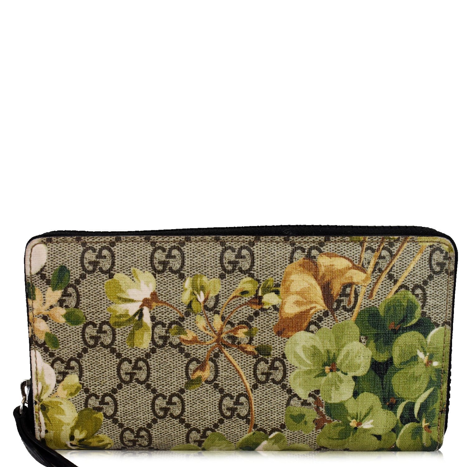 GG Supreme Monogram Blooms Zip Around – Emerald City Luxury