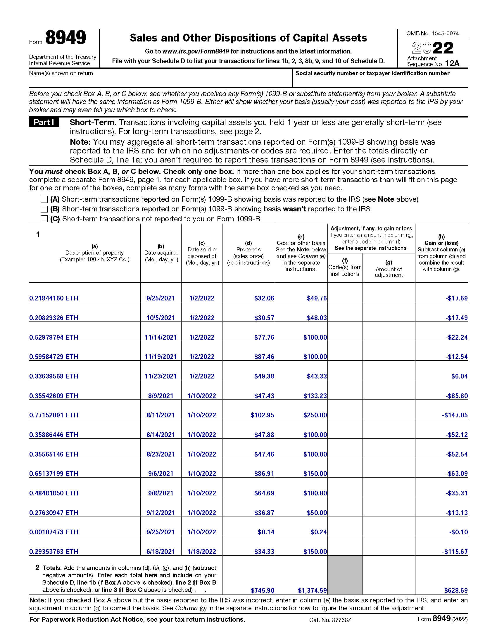 Frequently Asked Questions on Virtual Currency Transactions | Internal Revenue Service