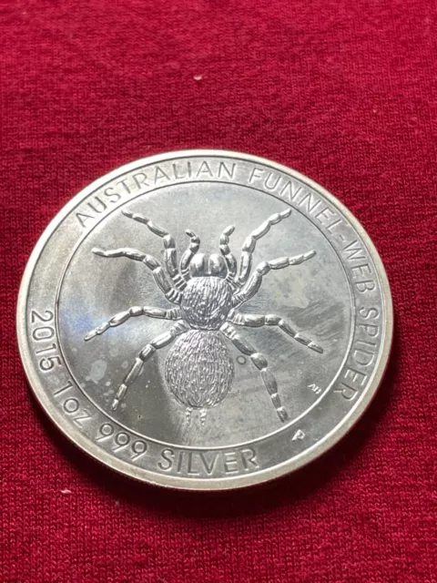 1oz Silver FUNNEL-WEB SPIDER - € : Weighton Coin Wonders, Gold & Silver Coin Specialists