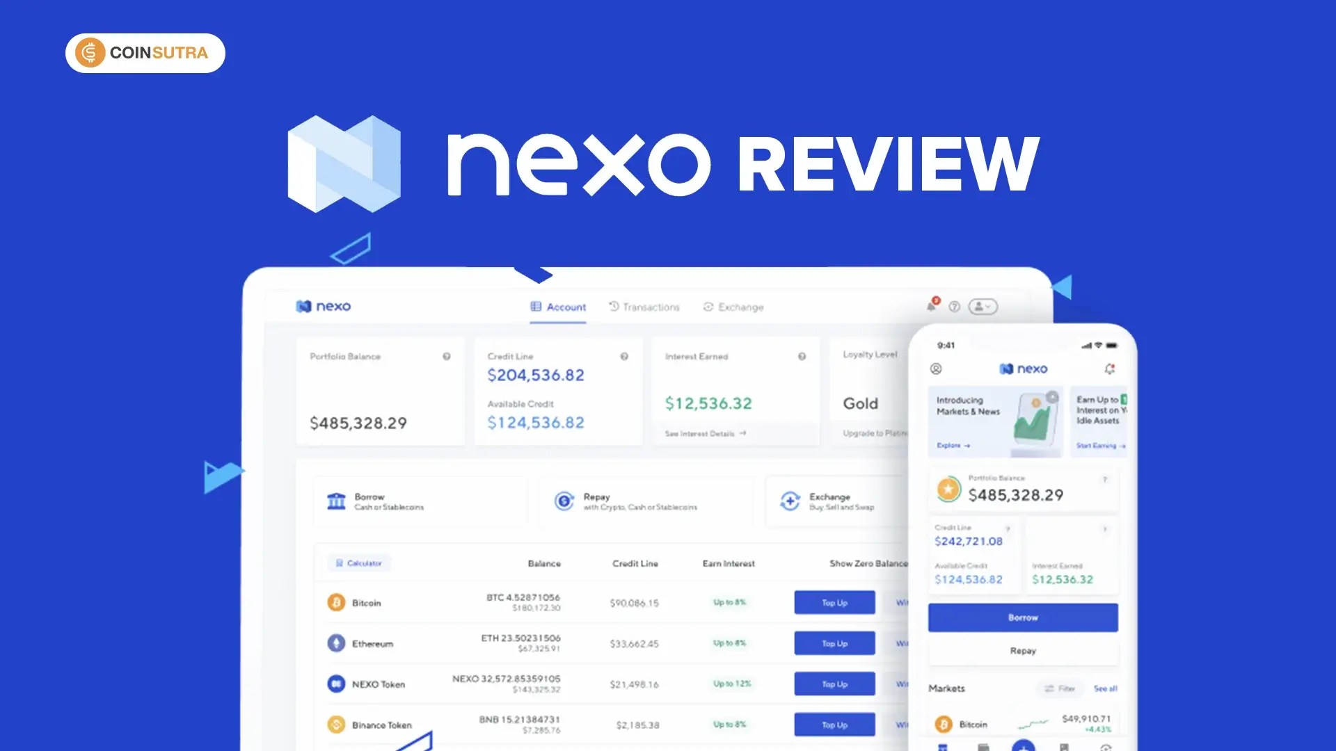 Nexo Crypto Exchange Review - DeFi Financial Services