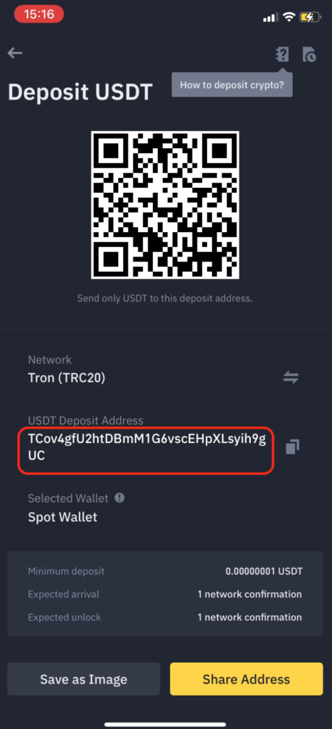 USDT (trc20) sent to my trust wallet - English - Trust Wallet