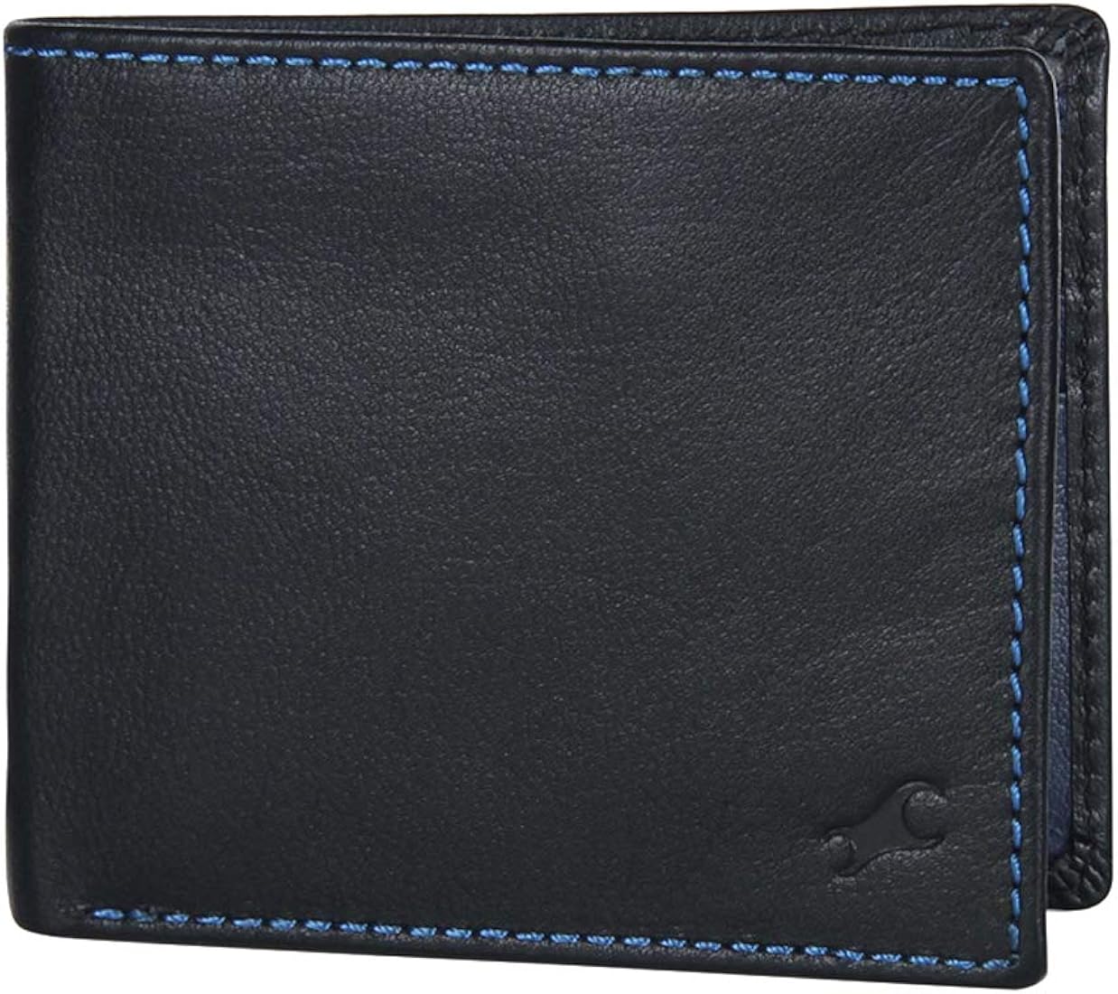 Buy Men Blue Genuine Leather Wallet - helpbitcoin.fun