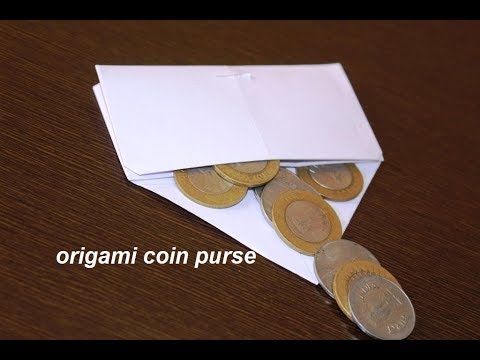 DIY Cute Paper Coin Purse | How to Make an Easy Paper Purse | Origami Paper Wallet | Paper Craft