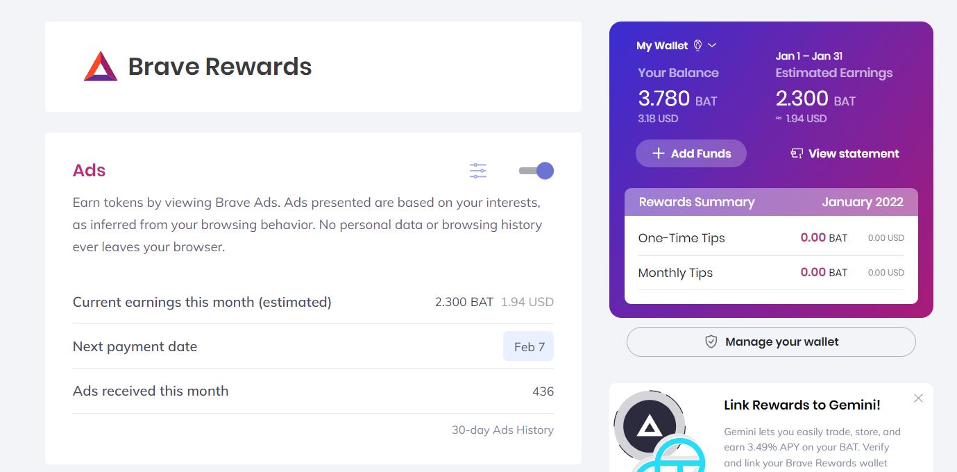 Earn BAT – How You Can Earn Tokens on Brave Browser? - AirdropAlert