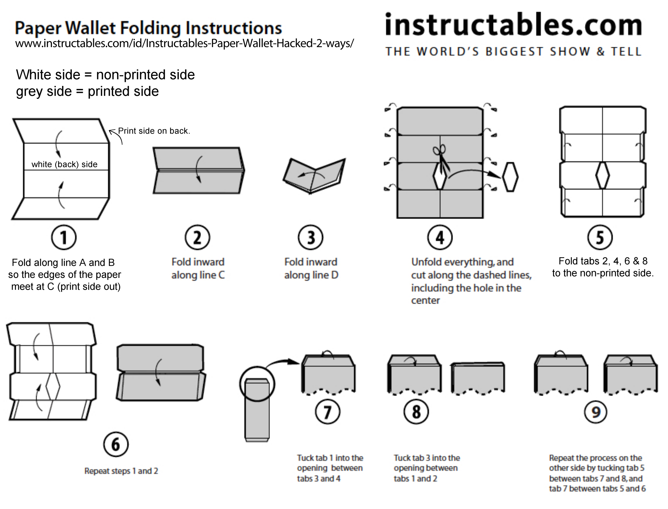 DIY Personalized Paper Wallet : 11 Steps - Instructables