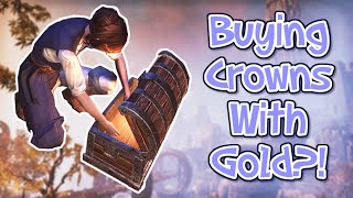 How to Buy Crowns with Gold in ESO | Elder scrolls online, Buy crown, Elder scrolls