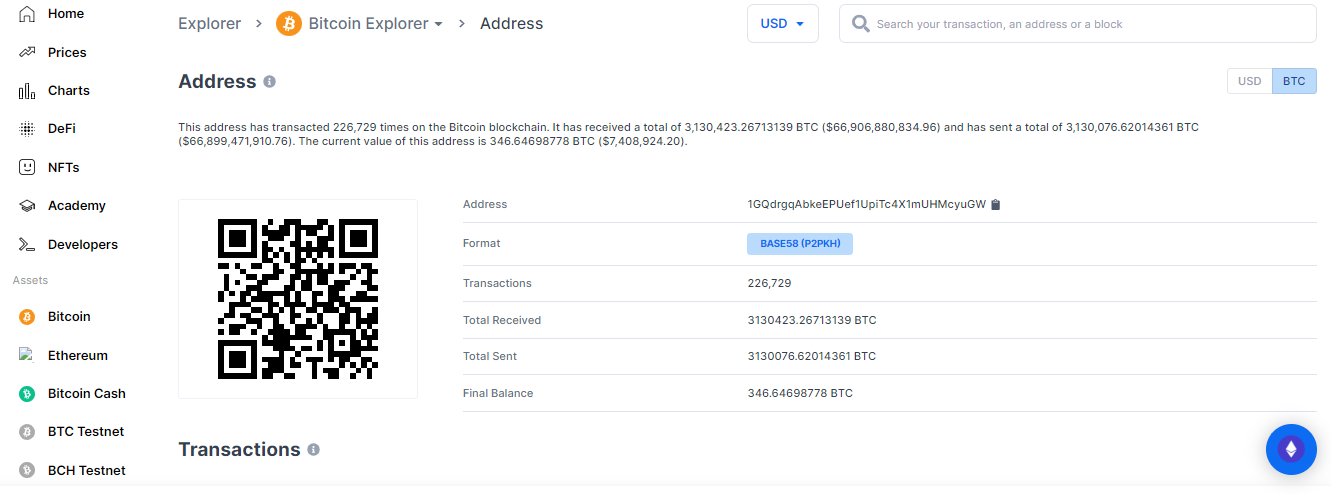 Bitcoin address: Create, Get example, Format – BitcoinWiki