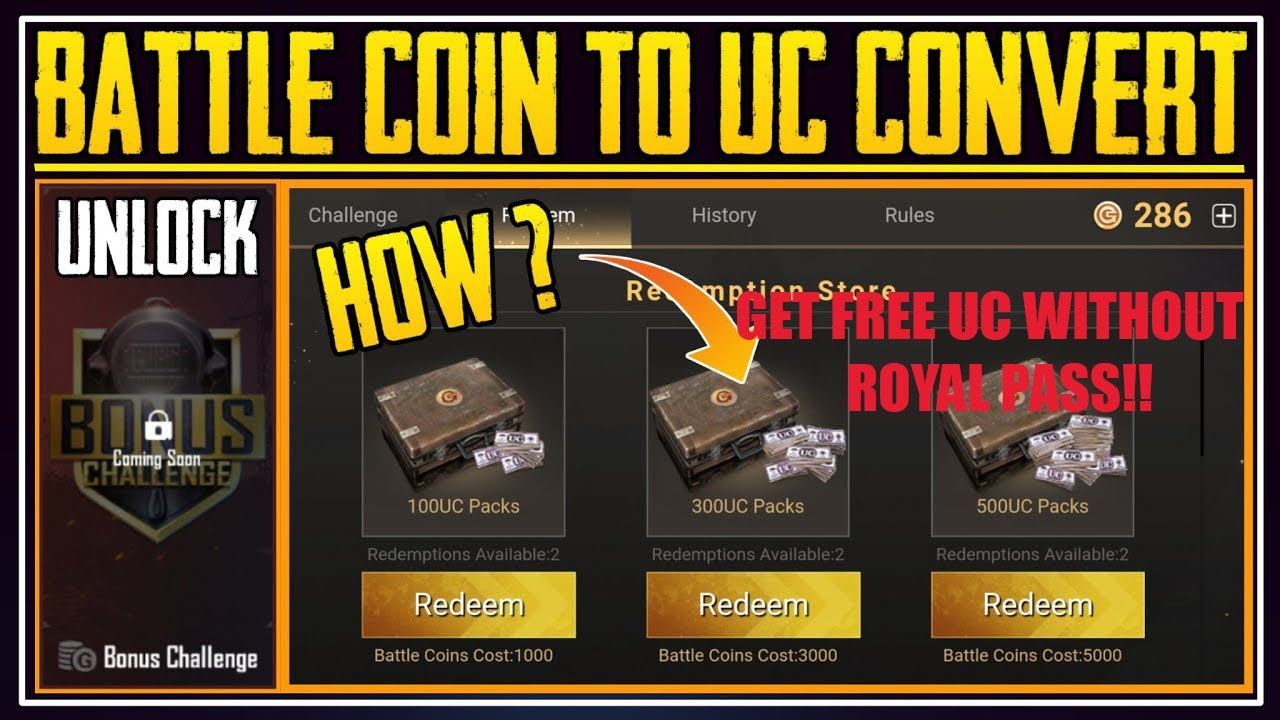 How to get free UC on PUBG Mobile?