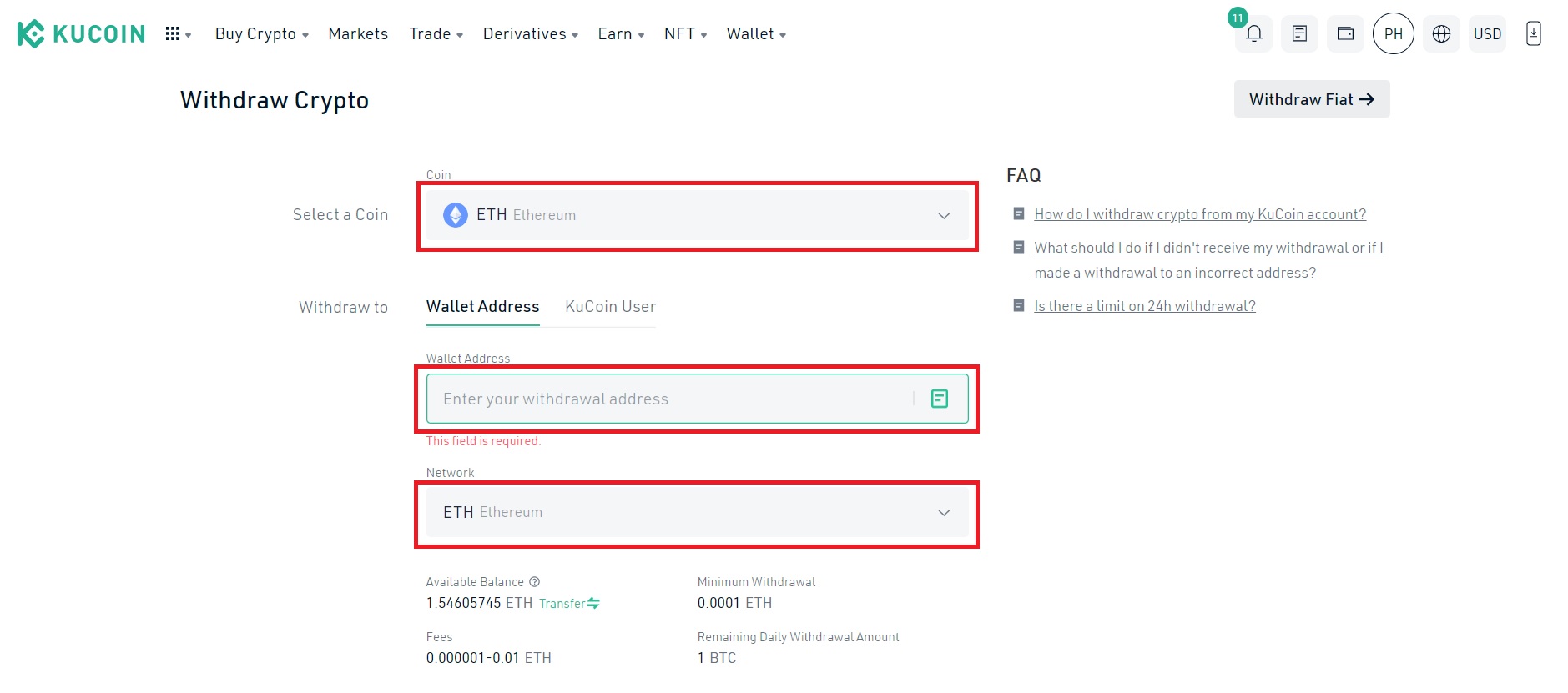 How to Transfer Ethereum (ETH) from KuCoin to MetaMask - DC