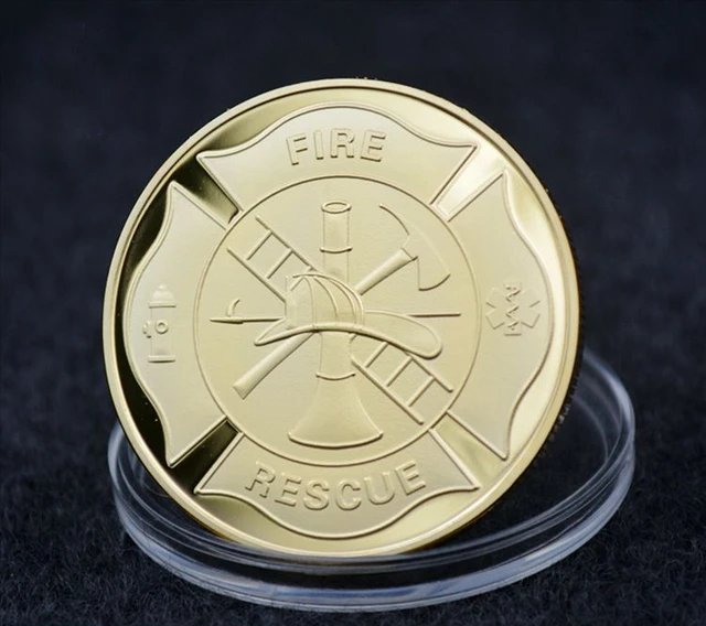 Fire Rescue Coin - Psalm , Challenge Coins