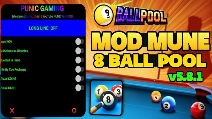8 Ball Pool MOD APK (Anti Ban/long line) Android
