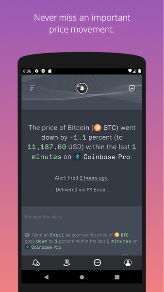 iOS & Android Push Notifications - Cryptocurrency Alerting