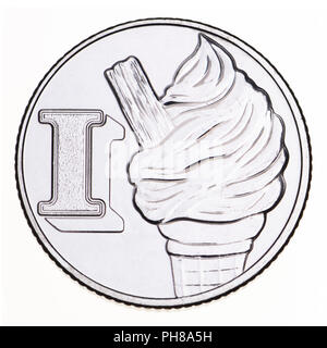 I - Ice Cream 10p Coin - Mintage: , - Scarcity Index: 3