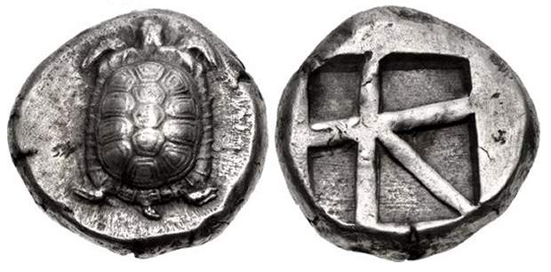 Aegean Turtle silver stater a world trade coin