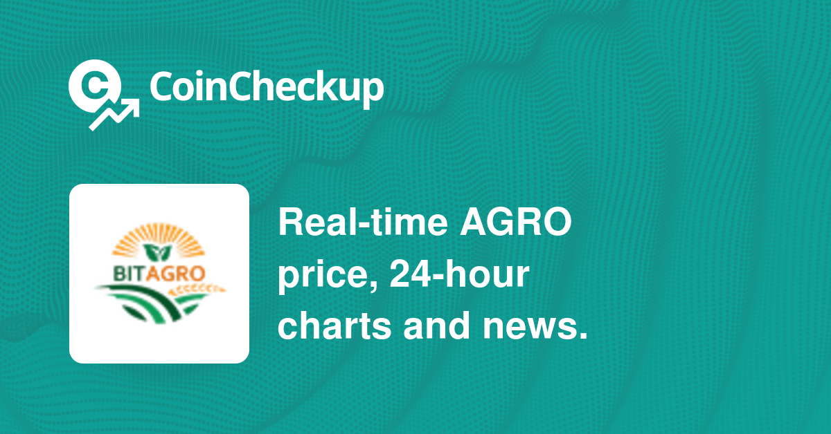 Agrocoin Price Today - AGRO Coin Price Chart & Crypto Market Cap