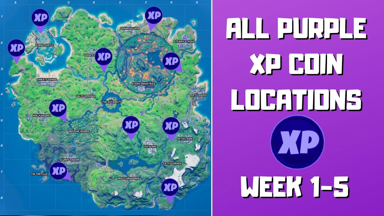 Fortnite Chapter 2 Season 4: Week 2 XP Coins Locations