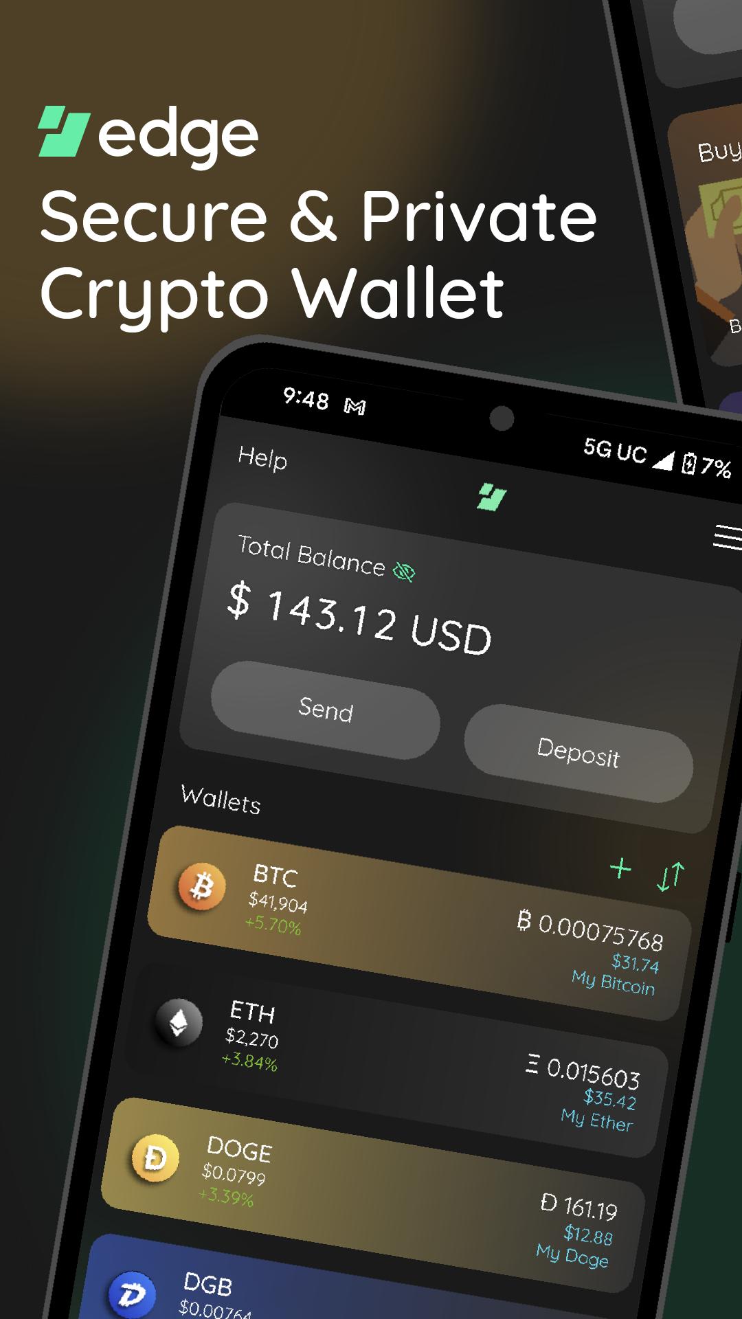 Edge - Bitcoin & Crypto Wallet v MOD APK download free for Android