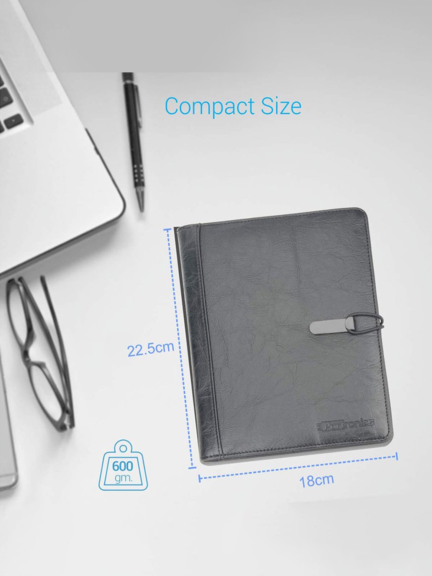 Portronics Power Wallet 10K-Smart Organizer + in-built mAh Power bank + Diary