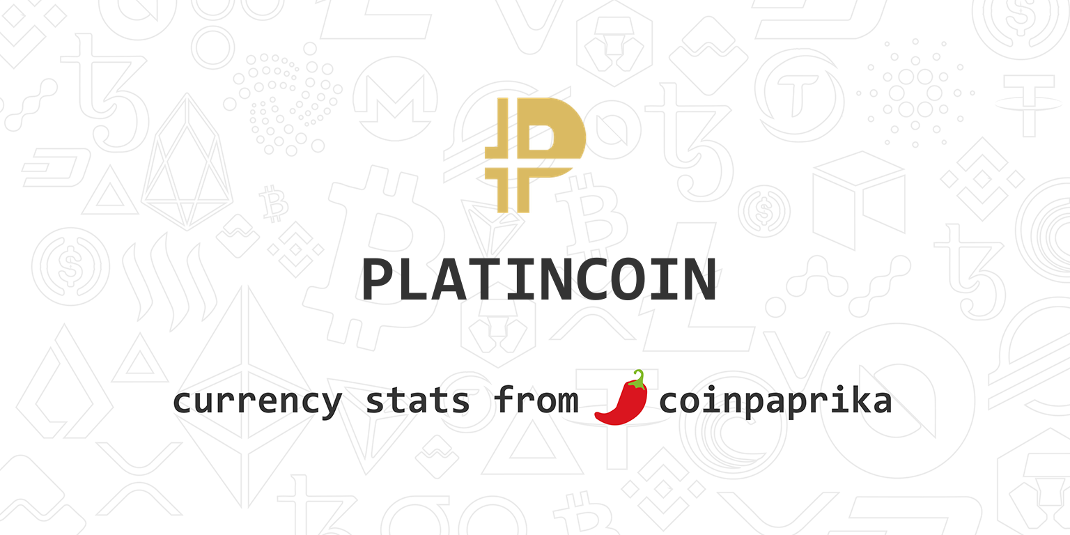 PLATINCOIN(PLC): 주요정보 | 자산시세 | 쟁글