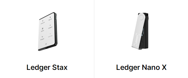 Ledger Nano X vs. Ledger Stax - Compare wallets - helpbitcoin.fun