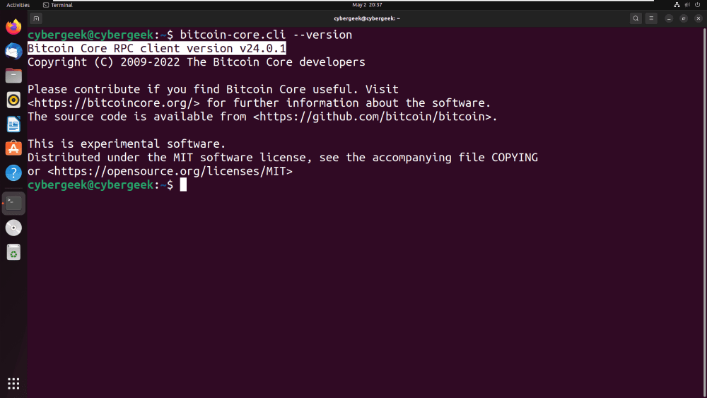 command line - How to configure bitcoin-core and start it from the console? - Ask Ubuntu