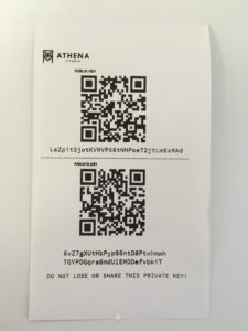 What's a Paper Wallet (Receipt with 2 QR Codes) : Support Center