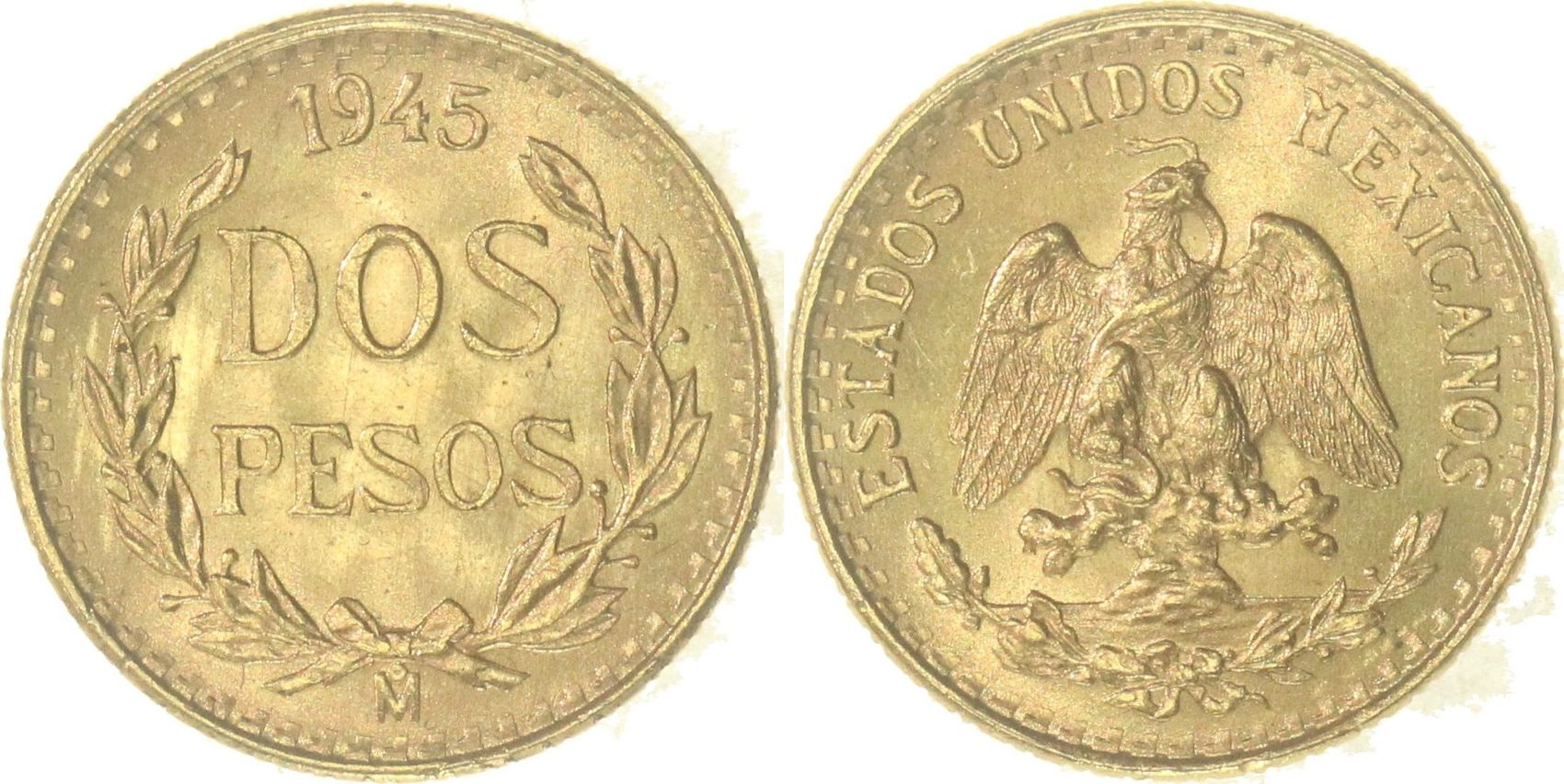 Mexico Gold 2 Pesos ( oz) - BU [MX-G2PESO-BU] - Liberty Coin