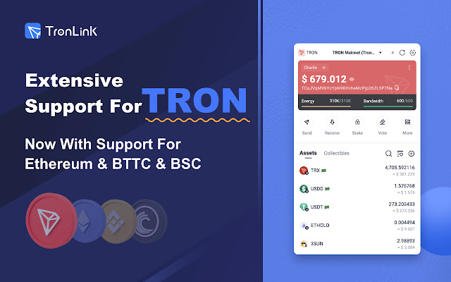 TRON (TRX) Wallet, App for iOS and Android