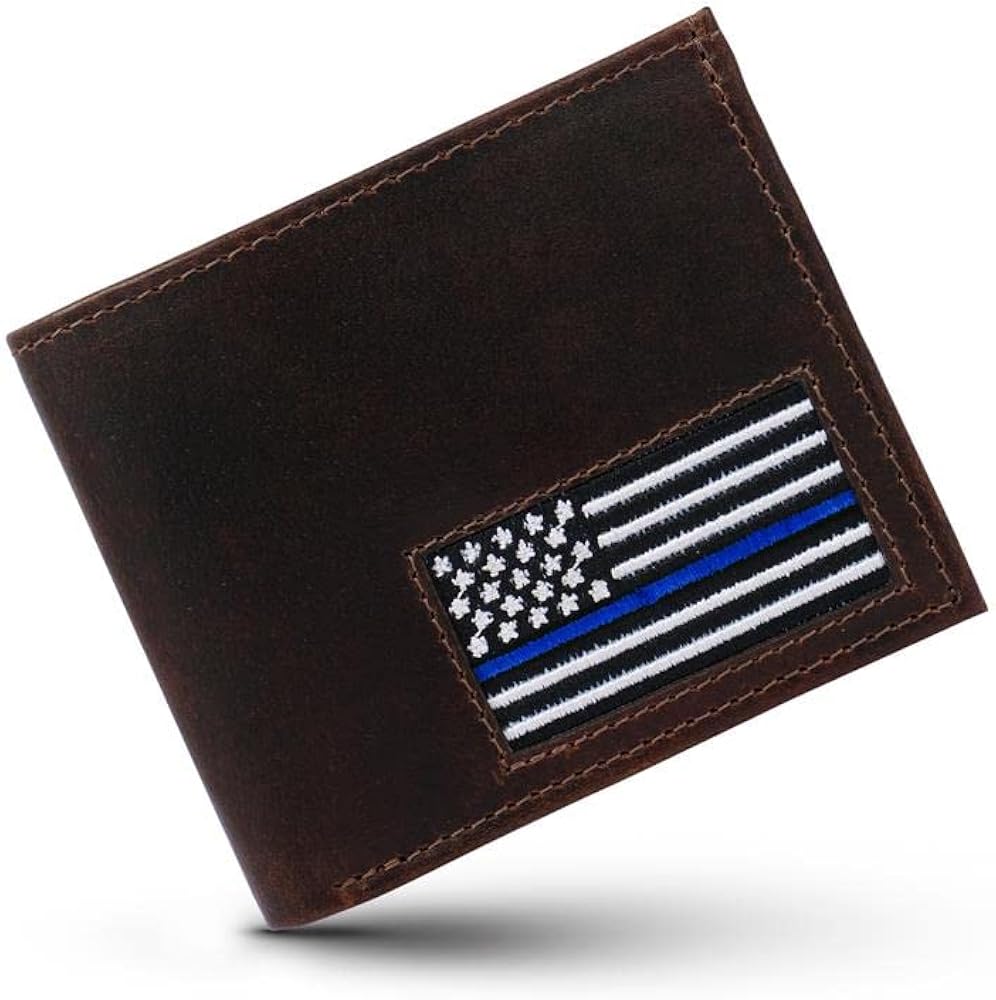 Rothco Thin Blue Line Flag Nylon Commando Wallet