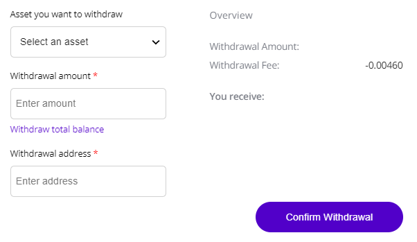 Crypto withdrawal | Withdraw to Bitcoin | Skrill