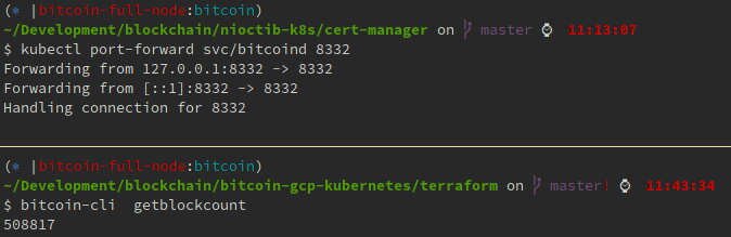 bitcoind-chart | Bootstrap a Bitcoin Core Node on a Kubernetes Cluster